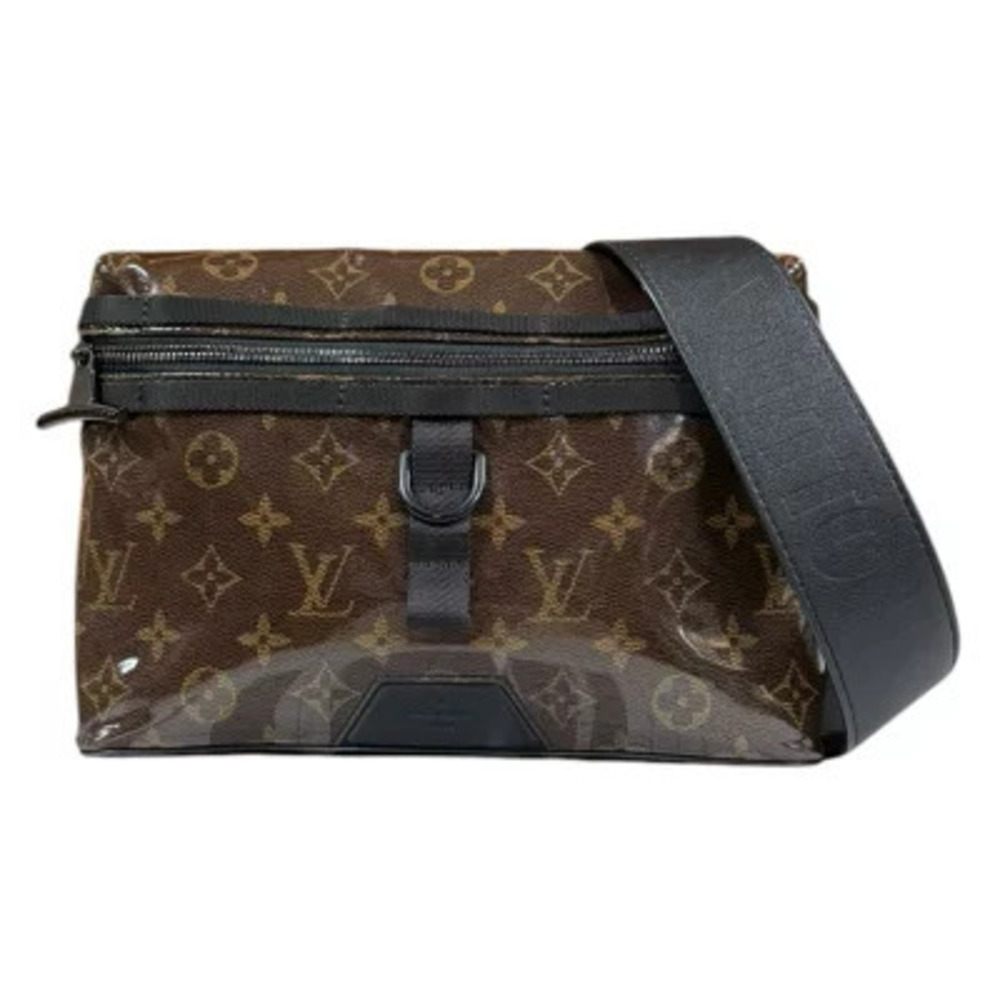 Louis Vuitton Glazed Messenger Monogram Shoulder Bag Brown
